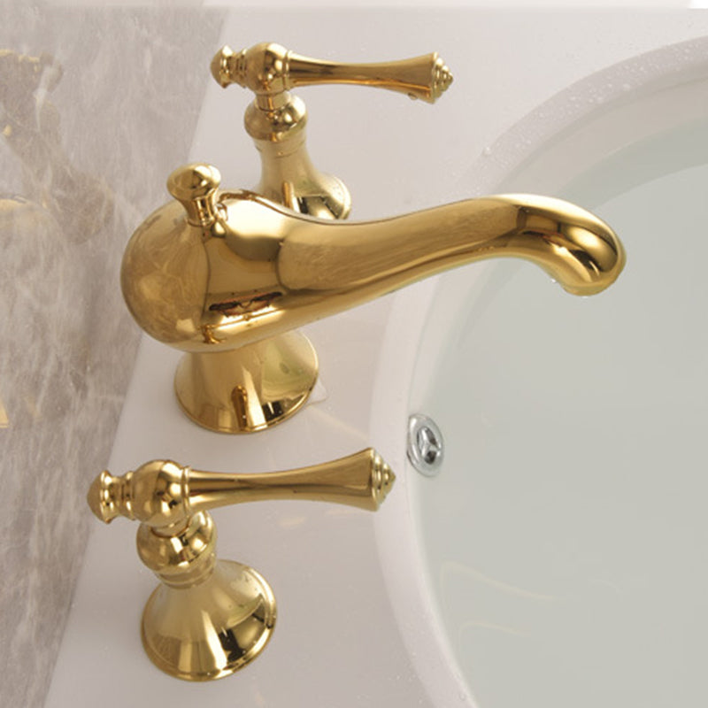 Antique 3 Hole Widespread Bathroom Faucet