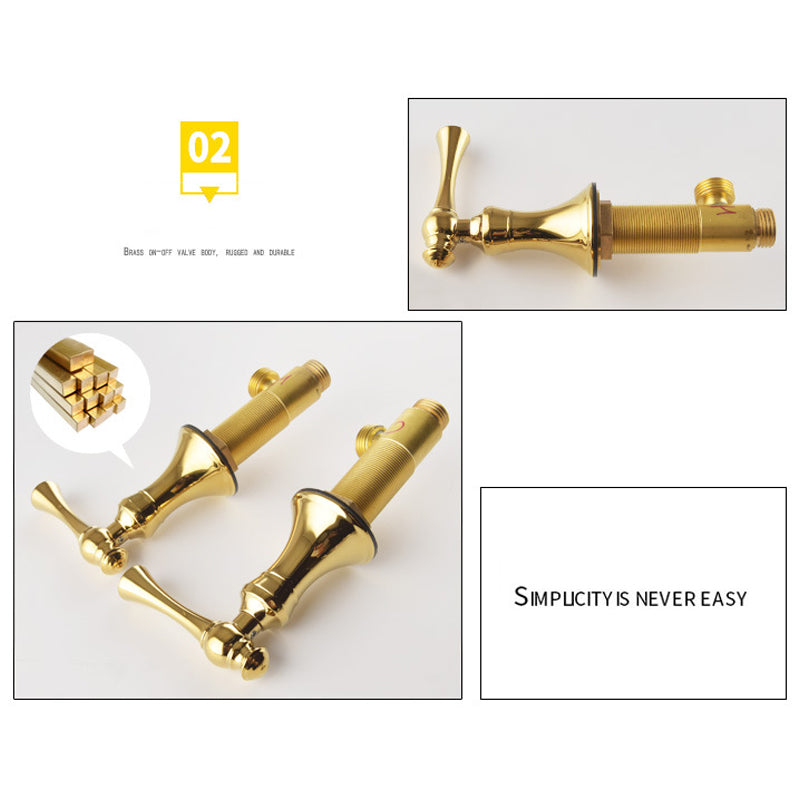 Antique 3 Hole Widespread Bathroom Faucet