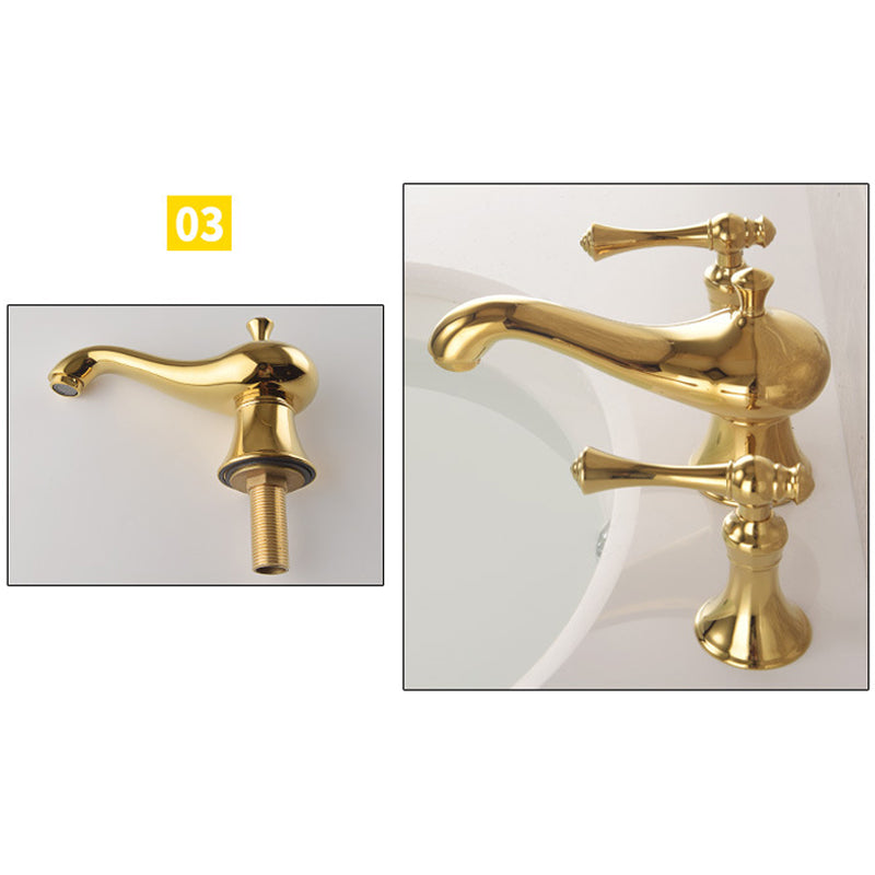 Antique 3 Hole Widespread Bathroom Faucet