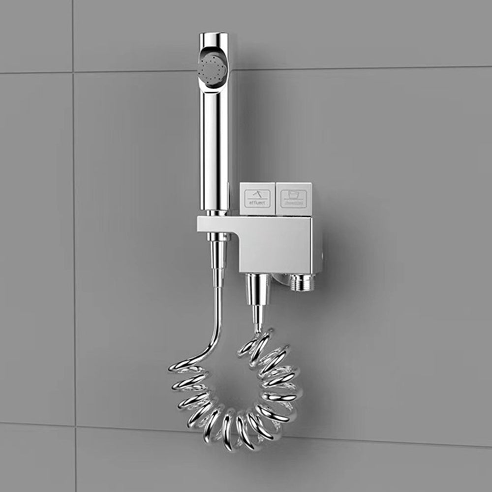 Toilet Bidet Sprayer Handheld Bidet Set with Double Outlet Angle Valve