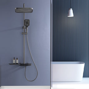 Temperature-Controlled LED Shower System