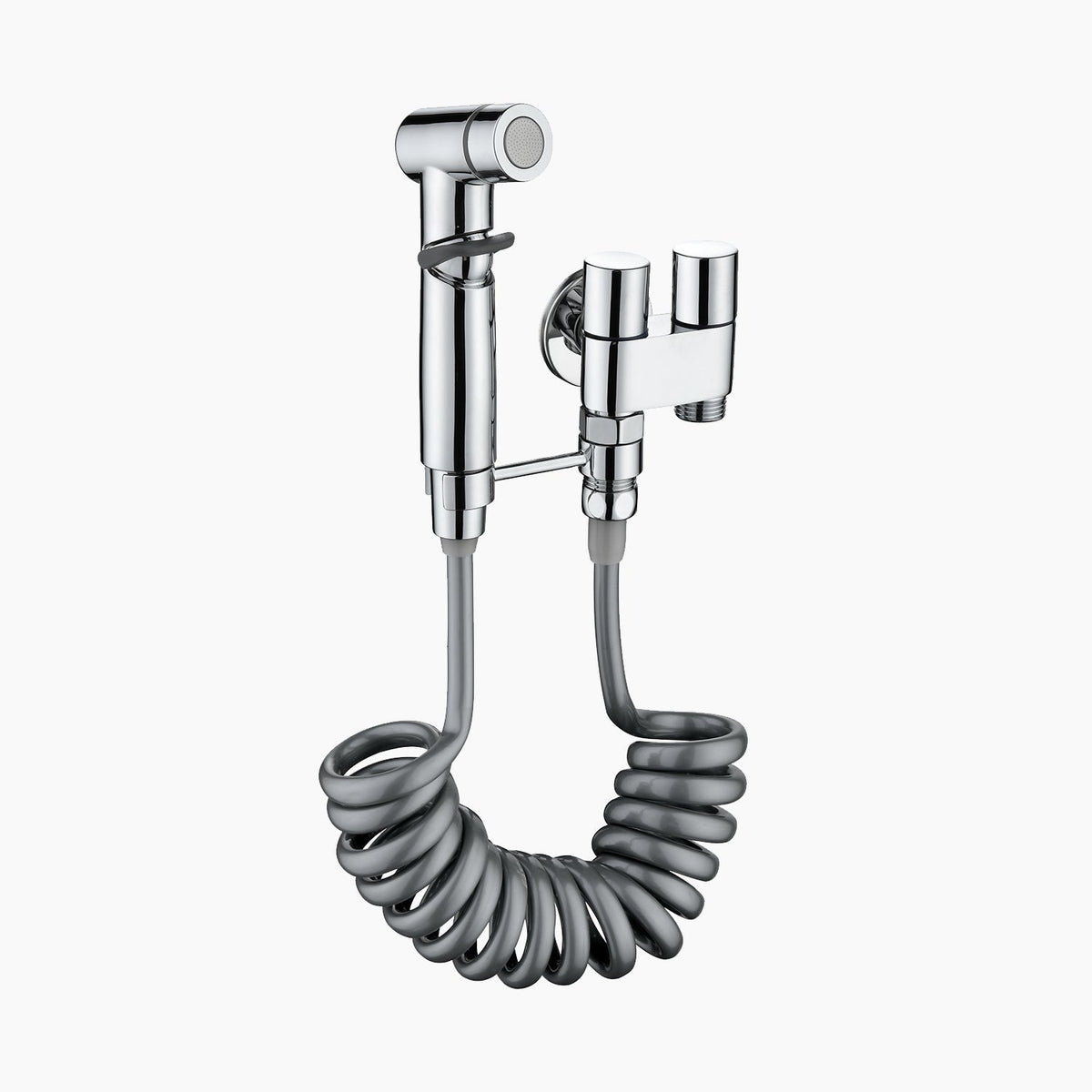 1-In-2-Out Dual Control Valve Toilet Faucet