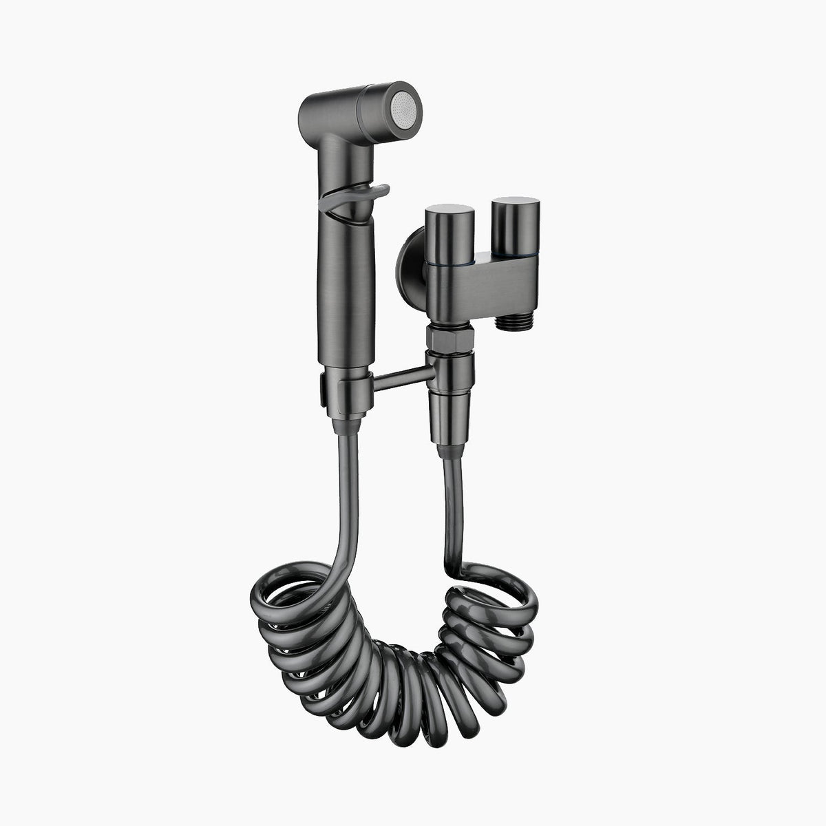 1-In-2-Out Dual Control Valve Toilet Faucet