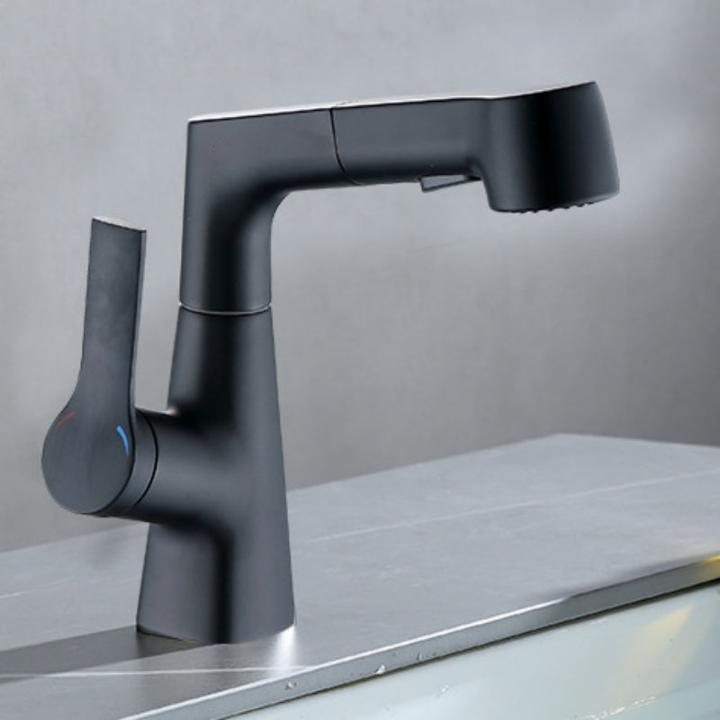 Single-Hole Rotatable Pull-Out Faucet