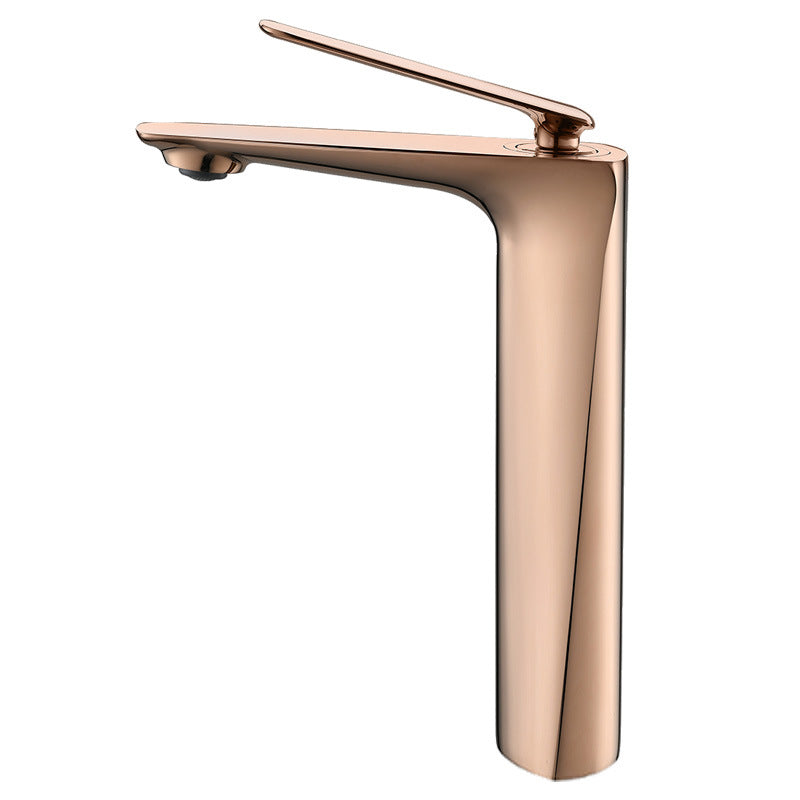 Single Hole Brass Vessel Single Handle Bathroom Sink Faucet