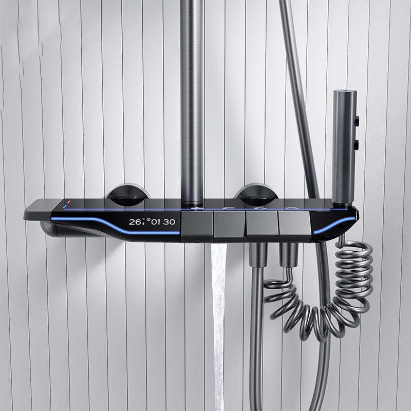Intelligent Digital Shower System with Temperature Display