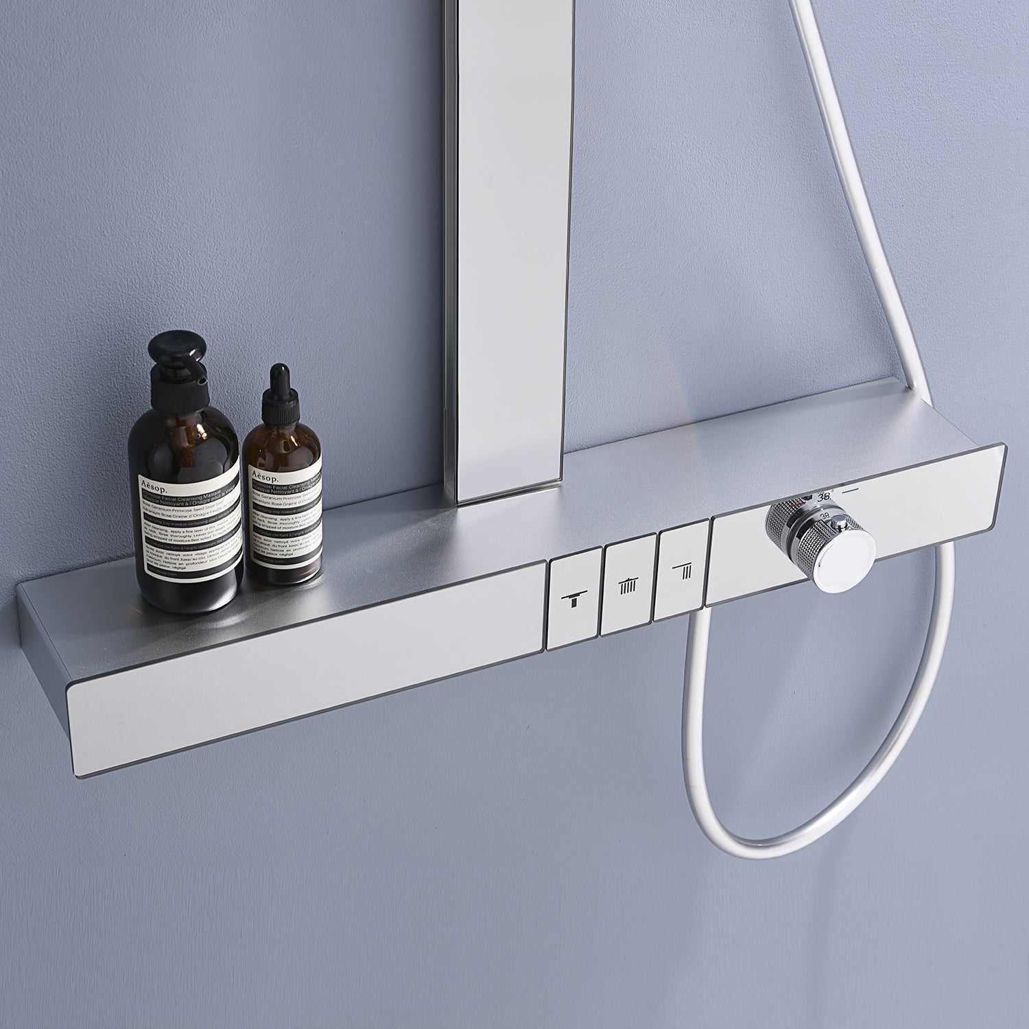 State-of-the-Art Shower System with Rainfall Shower head