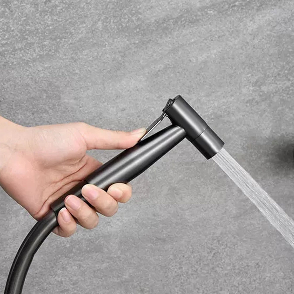 Gun Grey Hygienic Shower Head Stainless Steel Handheld Toilet Bidet Sprayer