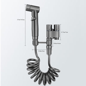 1-In-2-Out Dual Control Valve Toilet Faucet