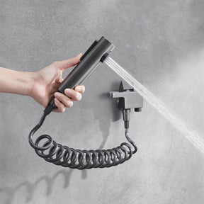 Toilet Bidet Sprayer Handheld Bidet Set with Double Outlet Angle Valve