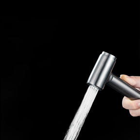 Gray Wall-mounted Bidet Set with Handheld Shower Sprayer