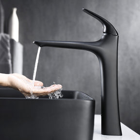 One-Hole Single Handle Vessel Bathroom Sink Faucet