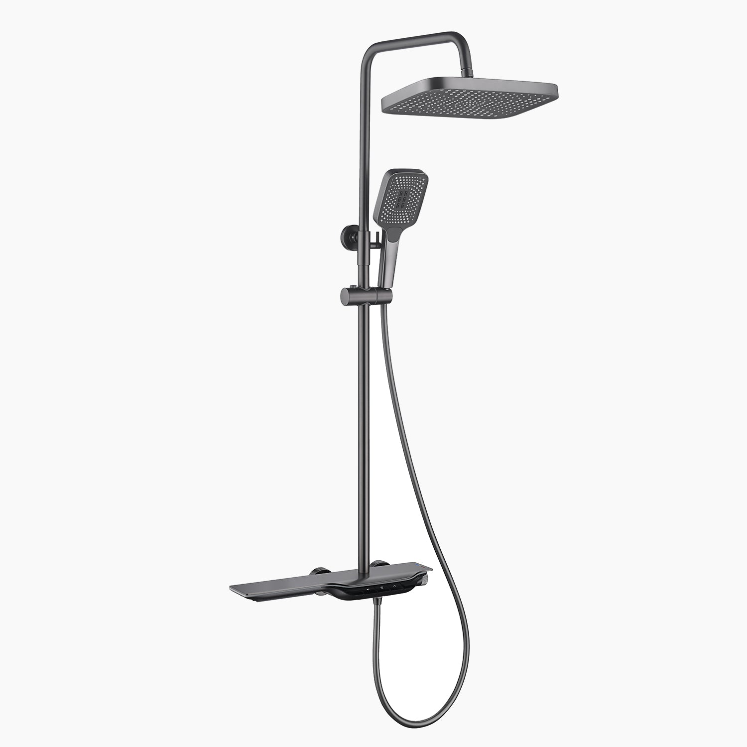 Temperature-Controlled LED Shower System