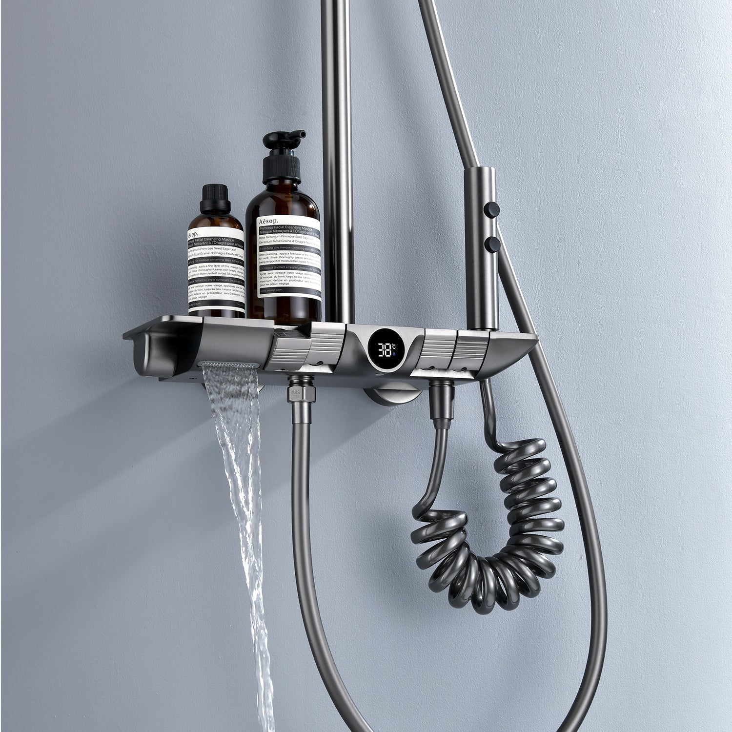 Intelligent Shower System with Multi-Function Water Outlets