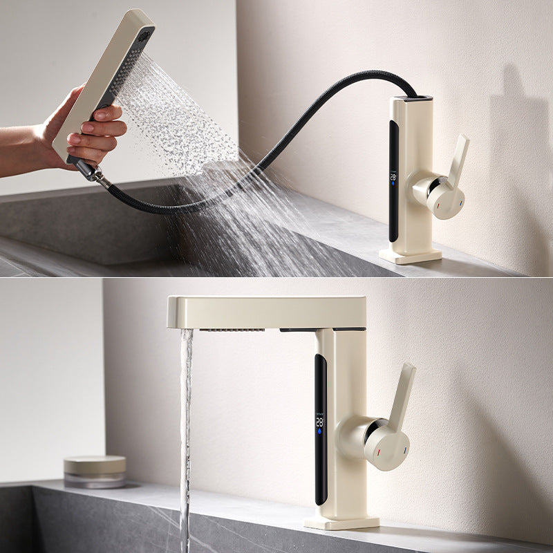 Single-Hole Pull-Out Faucet with Temperature Display