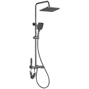 Digital Display Thermostatic Ash-plated Shower Set with Pressurized Faucet